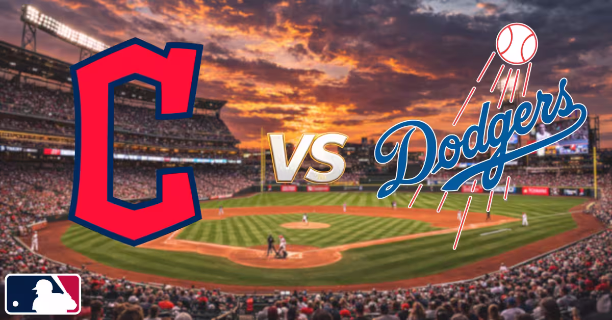 Cleveland Guardians vs. Los Angeles Dodgers - MLB Logo