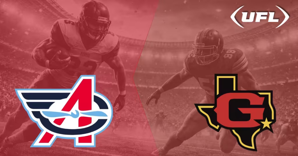 Columbus Aviators vs. Houston Gamblers - UFL Logo