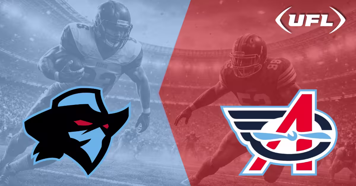 Dallas Renegades vs. Columbus Aviators - UFL Logo