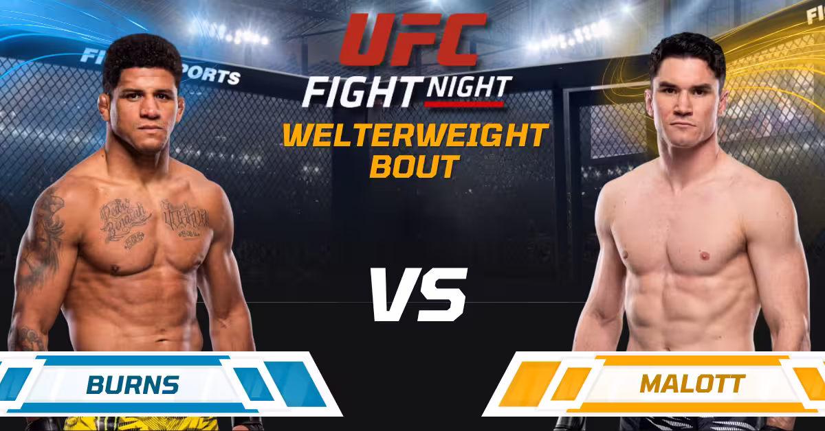 Gilbert Burns vs. Mike Malott - UFC Fight Night Logo