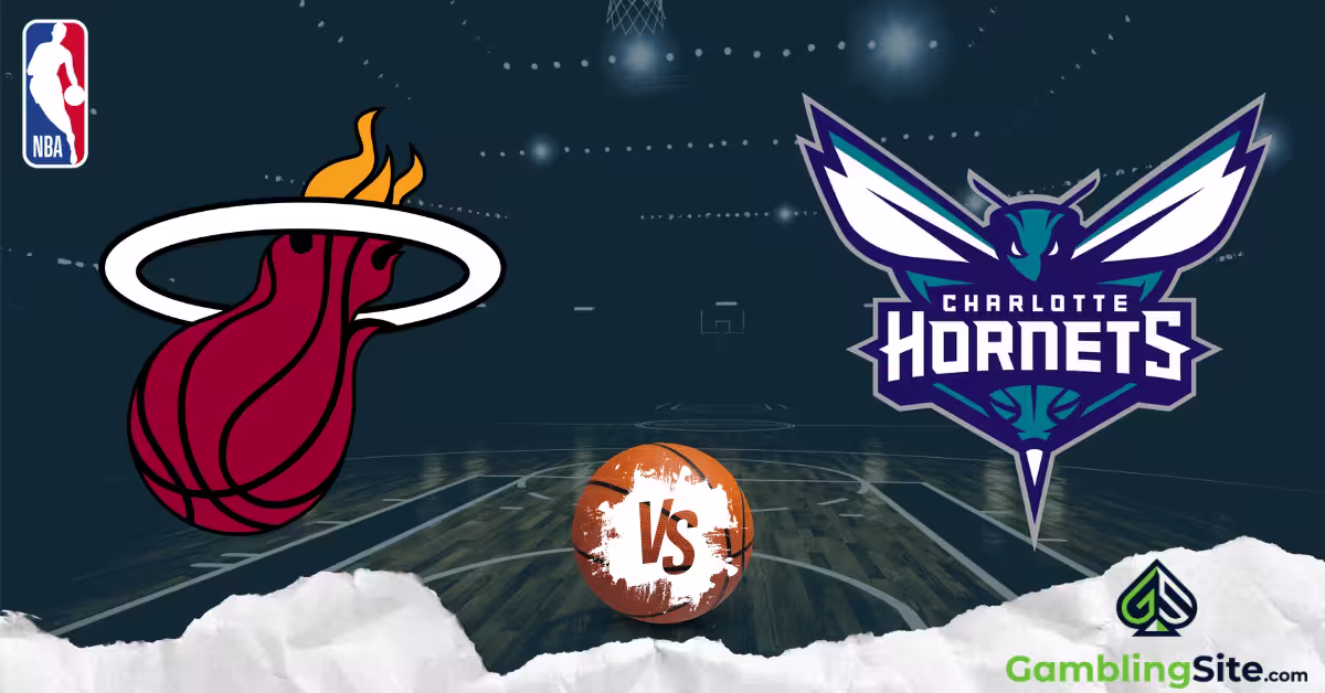 Miami Heat vs. Charlotte Hornets - NBA Logo