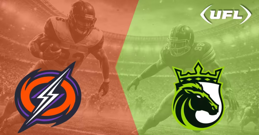 Orlando Storm vs. Louisville Kings - UFL Logo