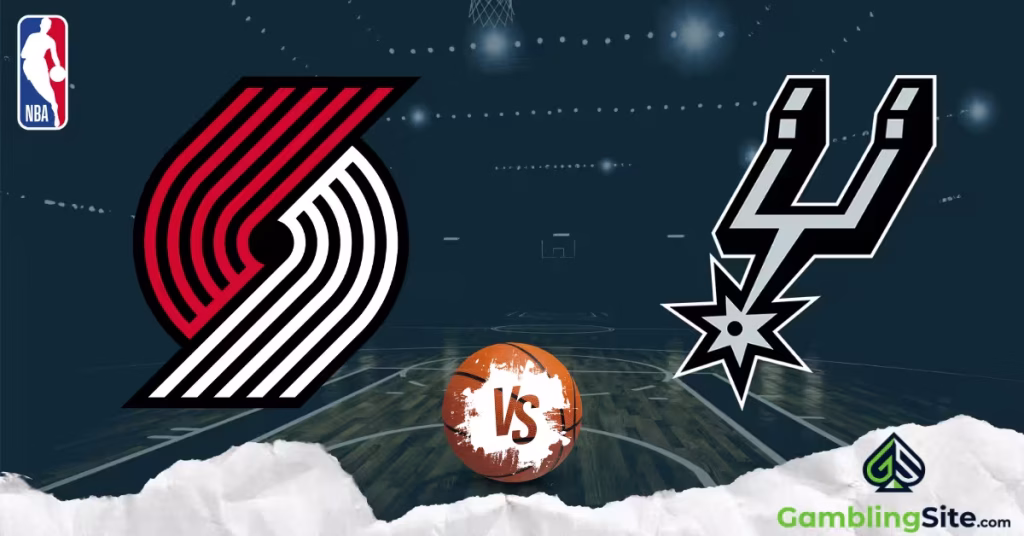 Portland Trail Blazers vs. San Antonio Spurs - NBA Logo