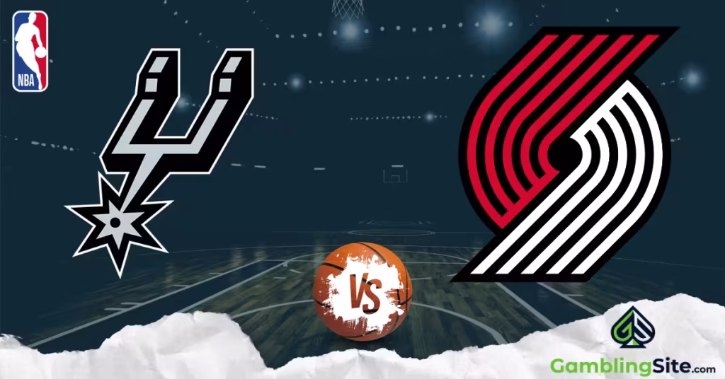 San Antonio Spurs vs. Portland Trail Blazers - NBA Logo