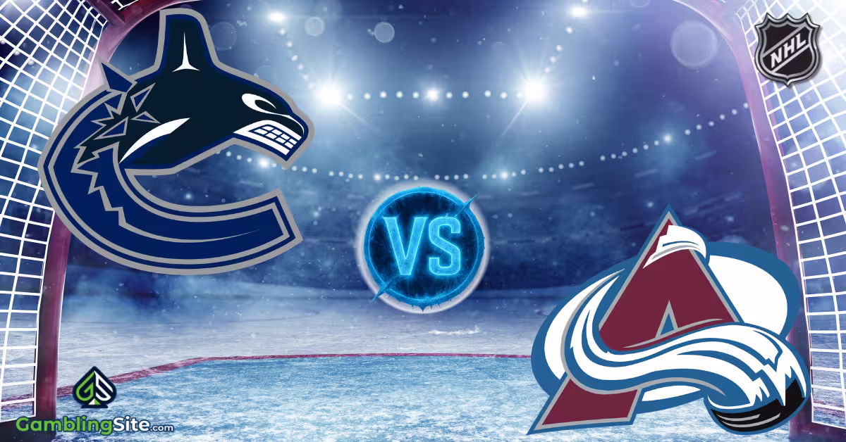 Vancouver Canucks vs. Colorado Avalanche - NHL Logo