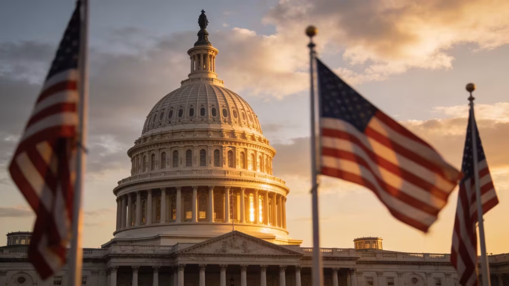 US Capitol building at golden hour symbolizing federal gambling regulation in 2026