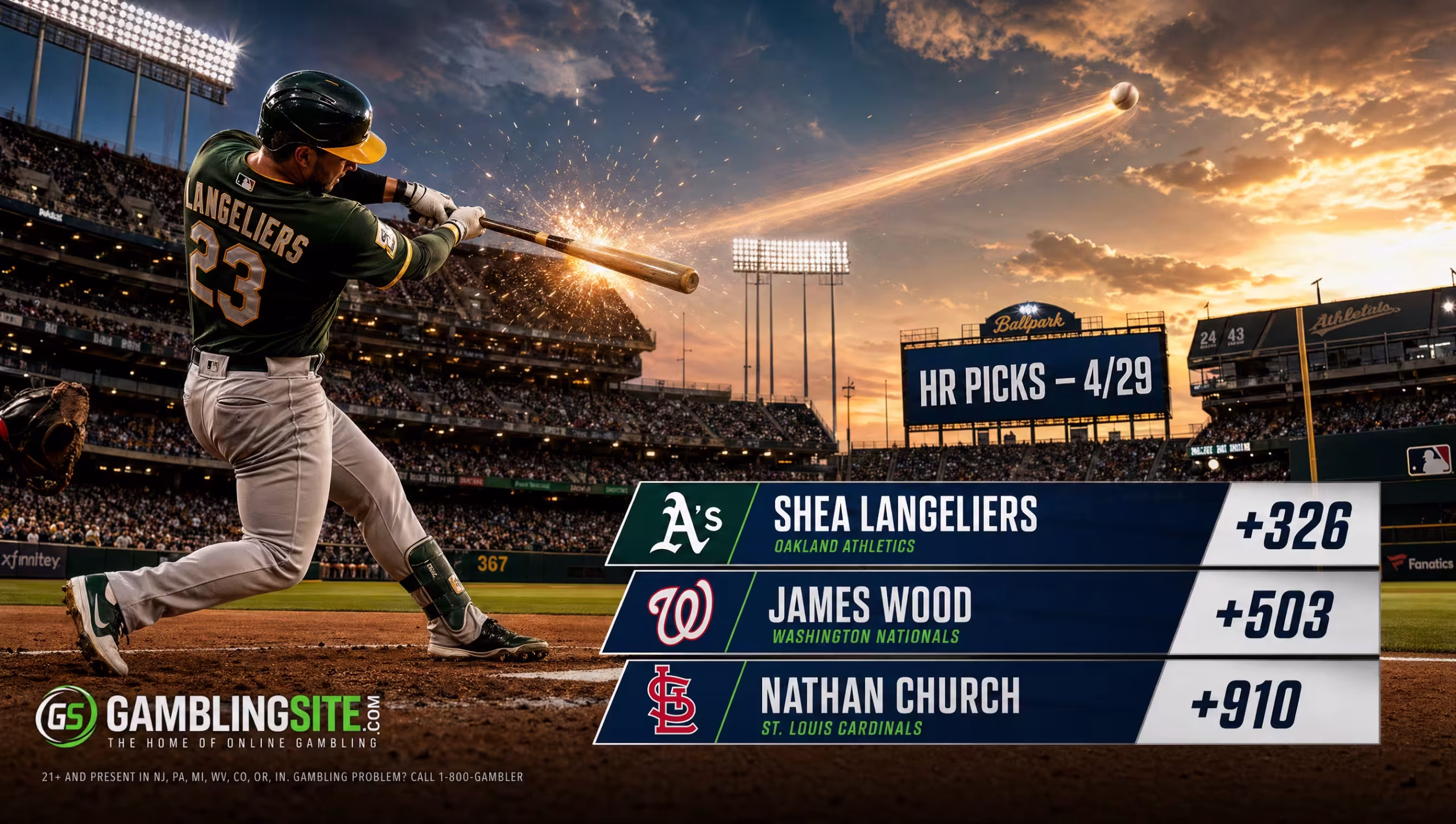 Top MLB Home Run Picks for 4/29/26