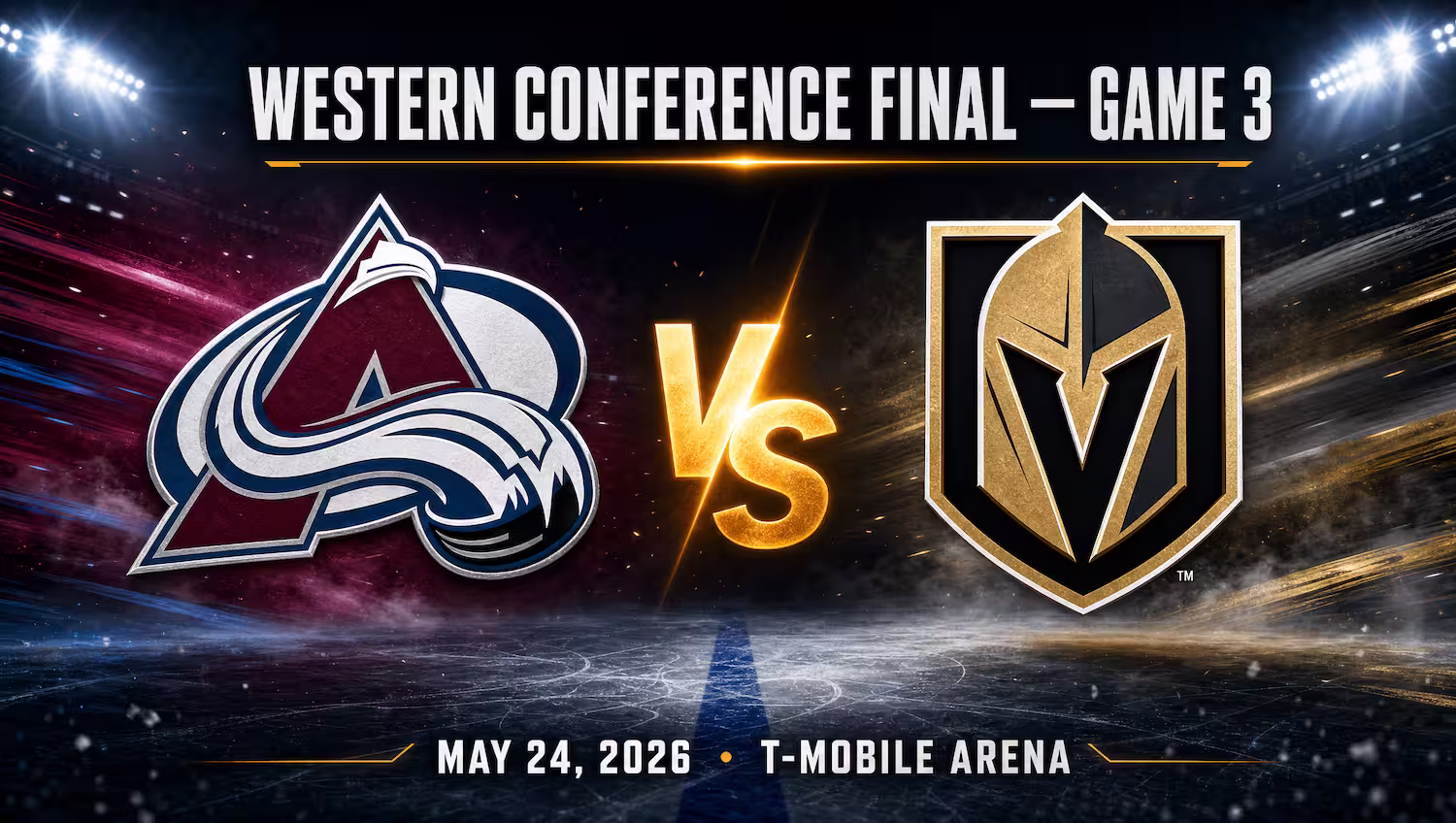 Avalanche vs. Golden Knights Game 3 Prediction