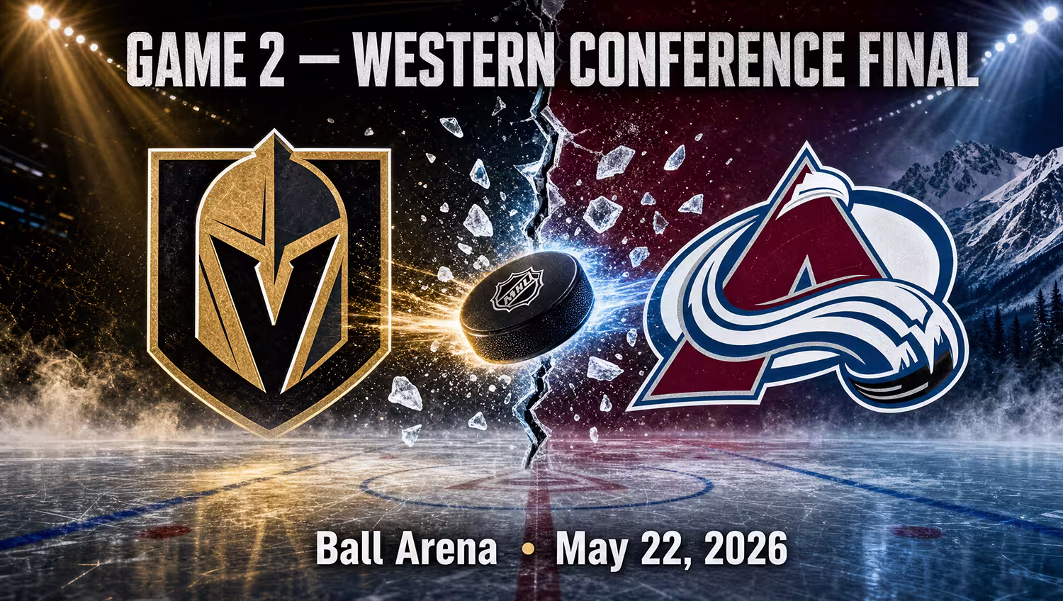 Golden Knights vs. Avalanche Game 2 Prediction May 22