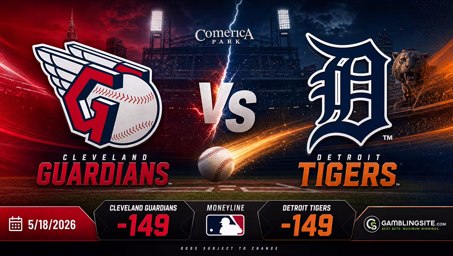 Guardians vs. Tigers Prediction 5/18/26