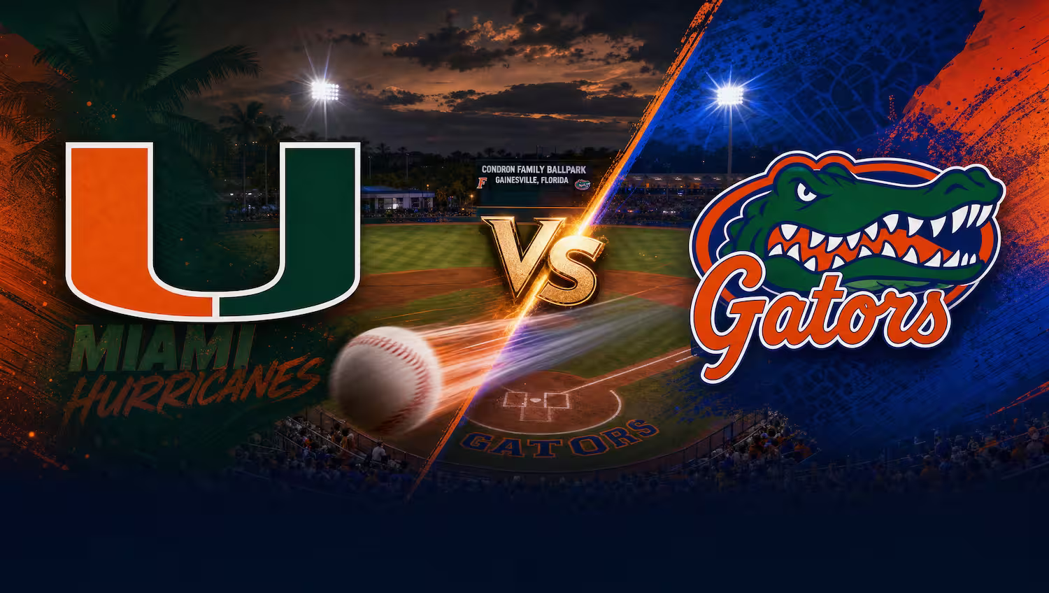 Miami vs. Florida NCAA Baseball