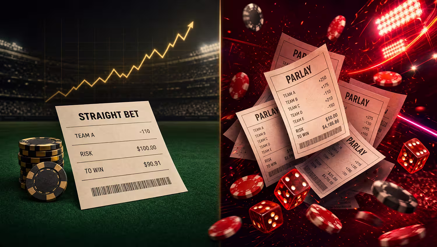 Straight Bets vs. Parlays