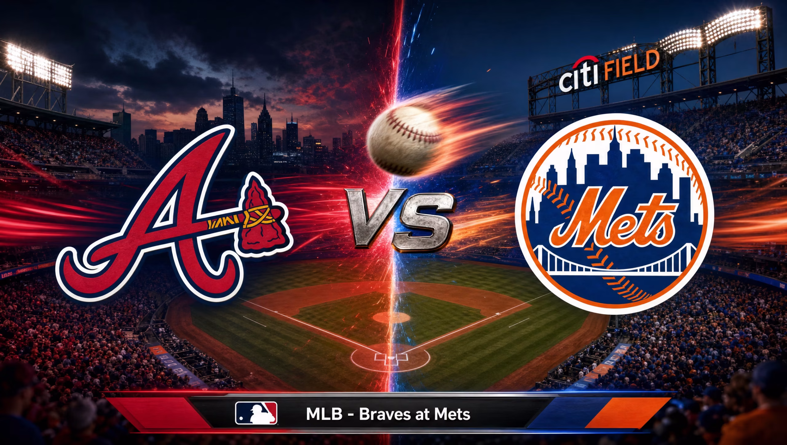 Atlanta Braves vs New York Mets at Citi Field