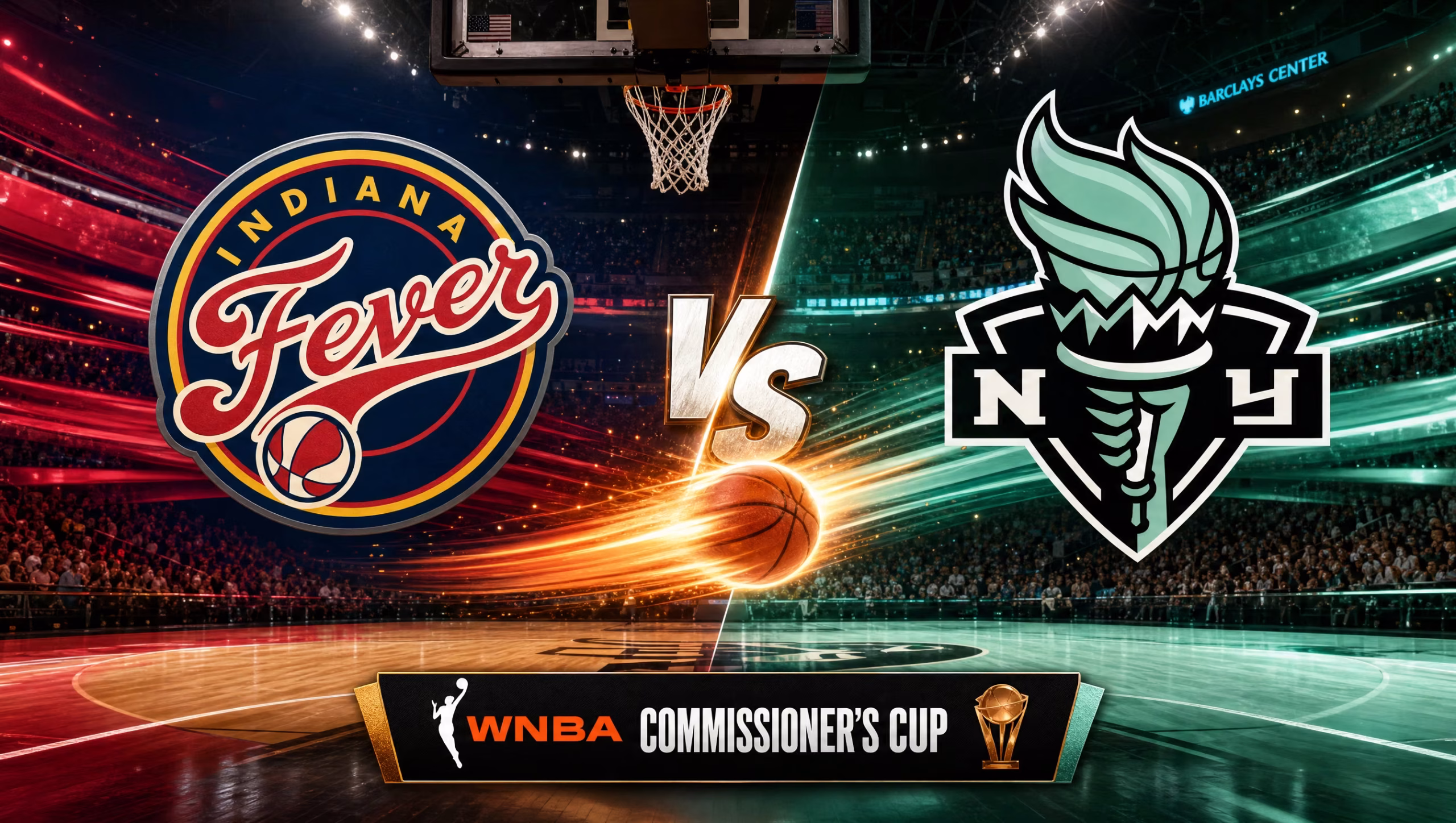 Indiana Fever vs New York Liberty WNBA Commissioner's Cup