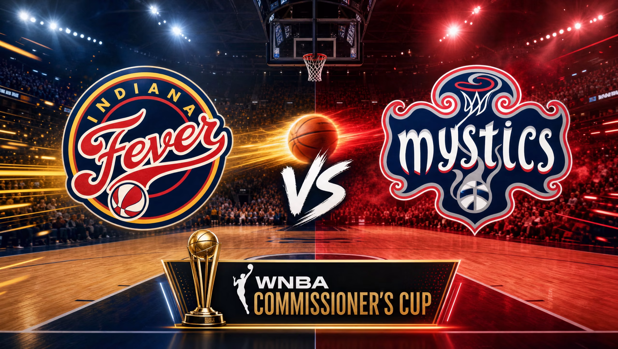 Indiana Fever vs Washington Mystics WNBA Commissioner's Cup
