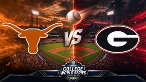 Texas Longhorns vs Georgia Bulldogs College World Series matchup