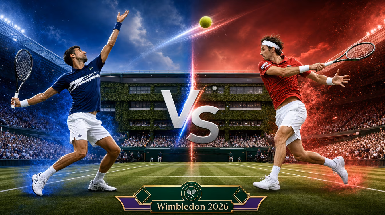 Djokovic vs. Rinderknech Wimbledon 2026 third-round