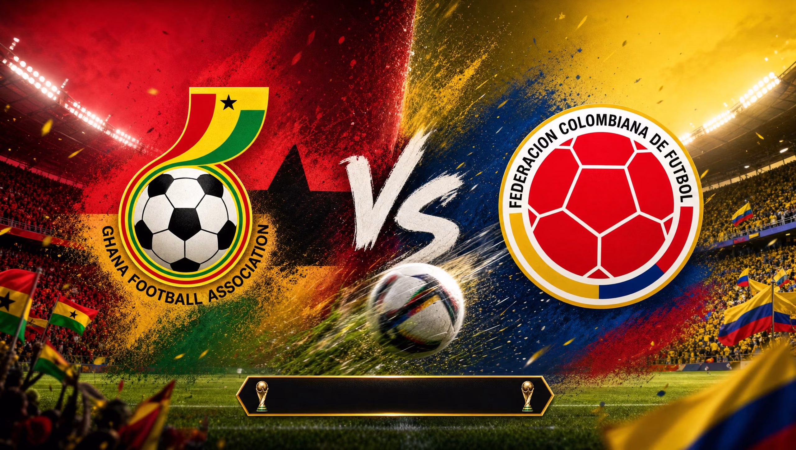 Ghana vs Colombia matchup for the July 3, 2026 World Cup
