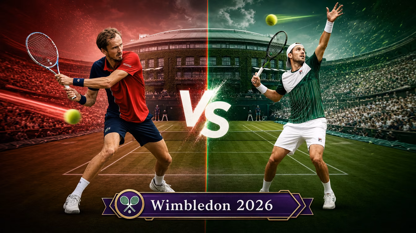 Medvedev vs. Struff Wimbledon 2026 third-round tennis matchup